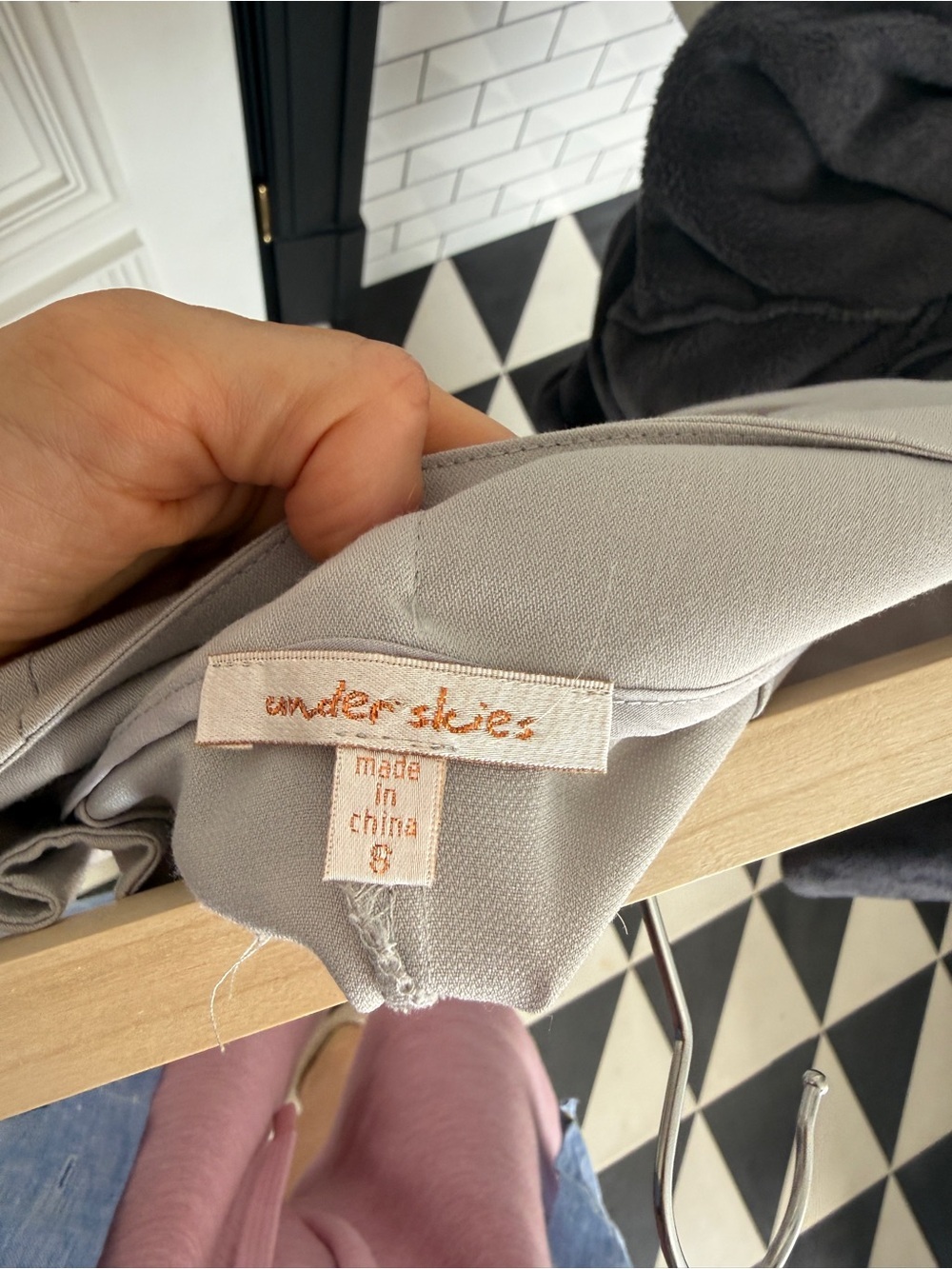 Under Skies High-Waist Tie-Belt Shorts in Light Taupe - Picture 5 of 5